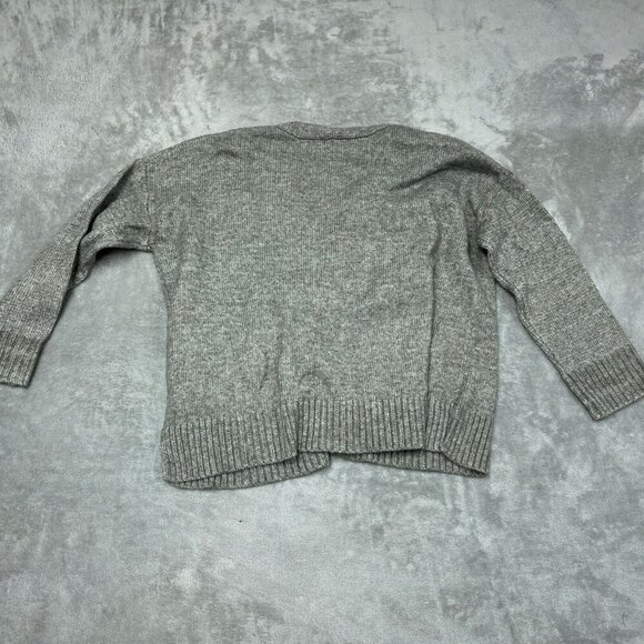 Ella Moss Womens Gray Button-Front Cardigan Sweater L/G Polyester Blend 6364 - Picture 2 of 7